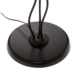 Gulvlampe Dubai, palmedekor, 3 lyskilder, gull