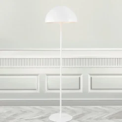 Gulvlampe Ellen 40 med metallskjerm, hvit