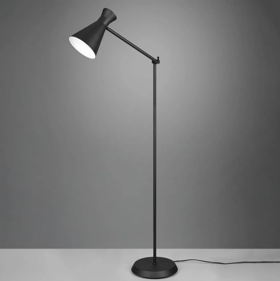 Gulvlampe Enzo, høyde 150 cm, svart