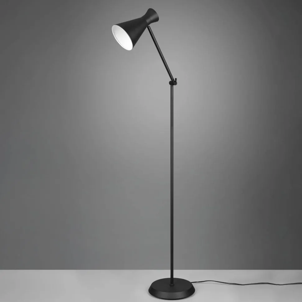 Gulvlampe Enzo, høyde 150 cm, svart