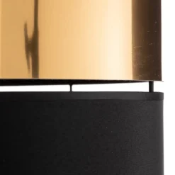 Gulvlampe Hilton, svart/gull