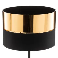 Gulvlampe Hilton, svart/gull
