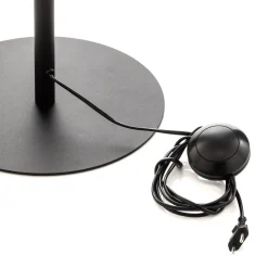 Gulvlampe Hilton, svart/gull