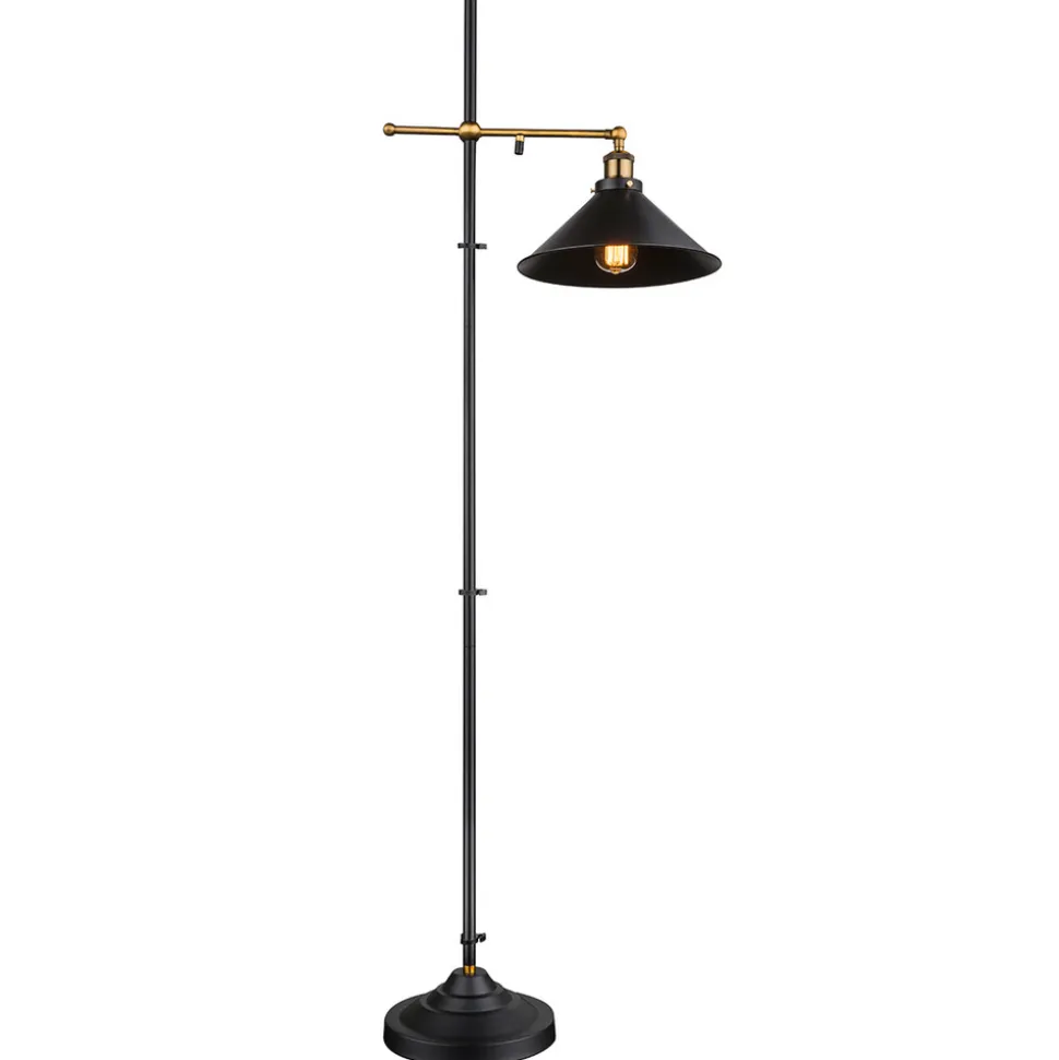 Gulvlampe Lenius med bevegelig skjerm