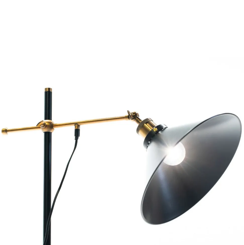 Gulvlampe Lenius med bevegelig skjerm