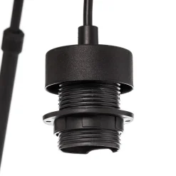 Gulvlampe Moby Green med tekstilskjerm