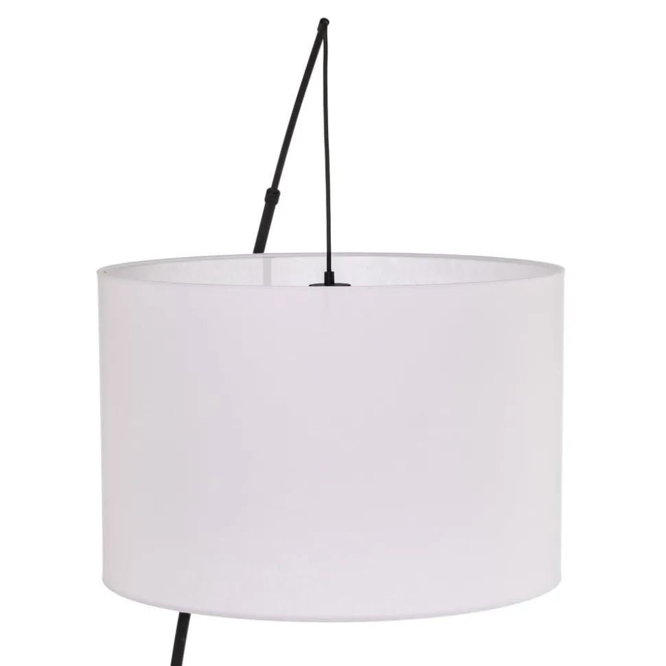 Gulvlampe Moby White med tekstilskjerm