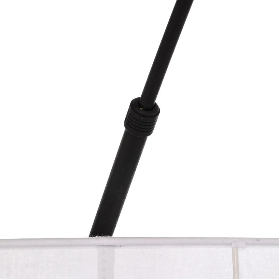 Gulvlampe Moby White med tekstilskjerm