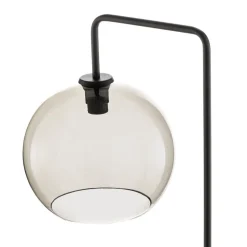 Gulvlampe Monaco med glasskule skjerm