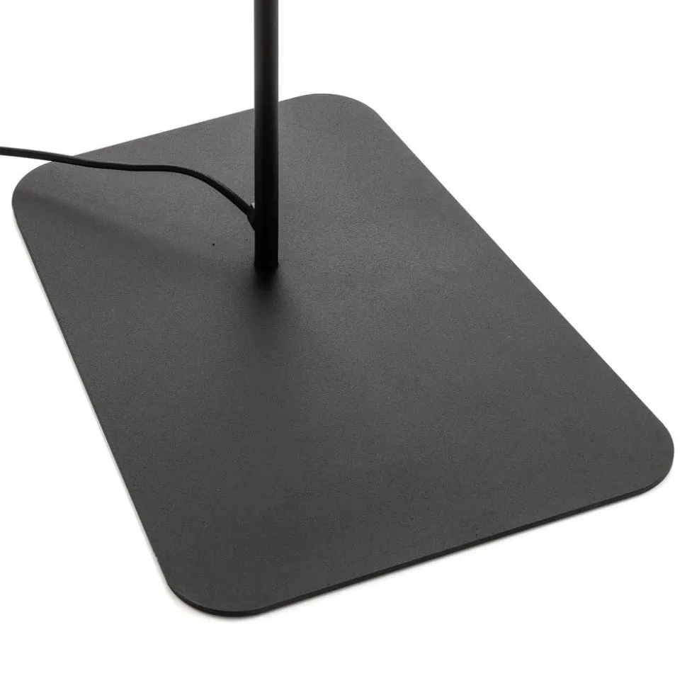 Gulvlampe Monaco med glasskule skjerm