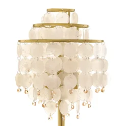 Gulvlampe Ruben med perlemorsskiver