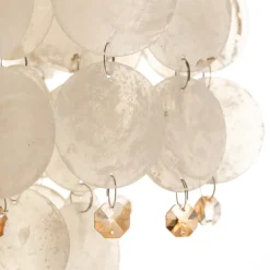 Gulvlampe Ruben med perlemorsskiver