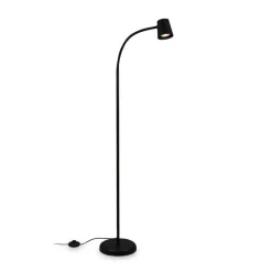 Gulvlampe Skriva, justerbar, GU10, svart