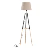 Gulvlampe Vaio Nature trebens stativ, beige