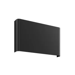 Haga vegglampe, grafitt, metall, G9, opp/ned, 25,5 cm bred