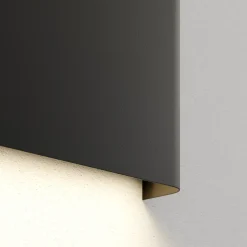 Haga vegglampe, grafitt, metall, G9, opp/ned, 25,5 cm bred