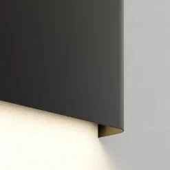 Haga vegglampe, grafitt, metall, G9, opp/ned, 25,5 cm bred