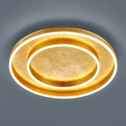 Helestra Sona LED-taklampe dimbar, Ø60cm gull