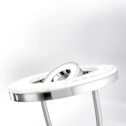 Helia LED-gulvlampe med leselampe, stål