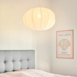 Hengelampe Aeron 60 med tekstilskjerm Ø 60 cm