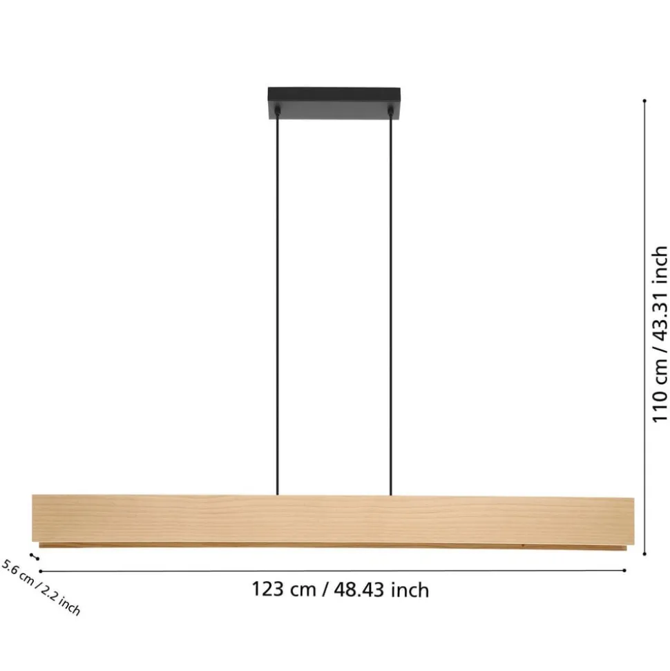 Hengelampe Anchorena-Z, lengde 123 cm, RGB, CCT