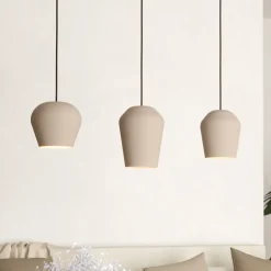 Hengelampe Cambaito, 3 lyskilder, sandfarget