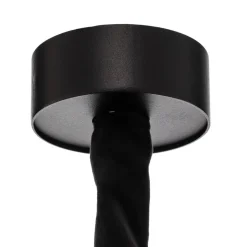 Hengelampe Cristal, gjennomsiktig/svart, Ø 71 cm