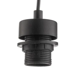 Hengelampe Cubus, Ø 50 cm, 3 lyskilder, klar/honningbrun, glass