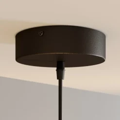 Hengelampe Cubus, rav, glass, Ø 30 cm, E27