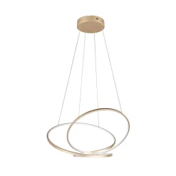 Hengelampe Darvin lengde 84 cm, gullfarget, metall, CCT