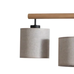 Hengelampe Deva Nature, 4 lyskilder, tekstil