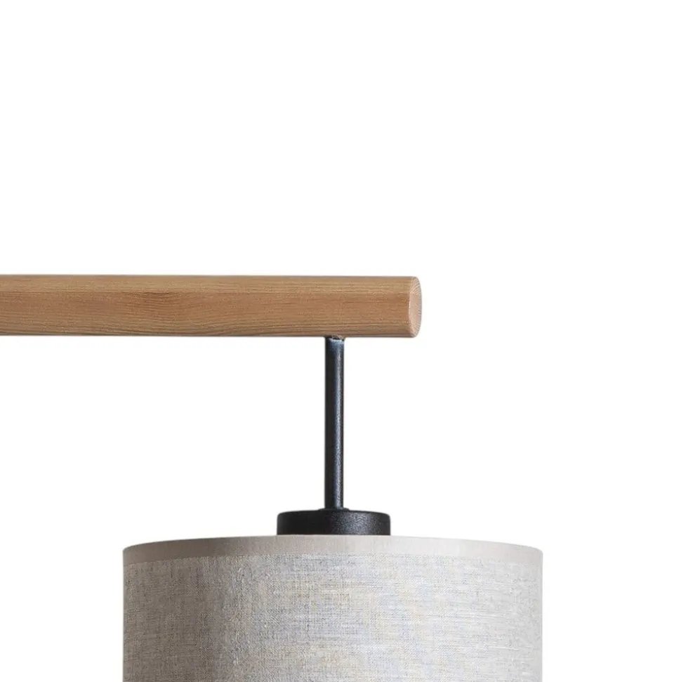 Hengelampe Deva Nature, 4 lyskilder, tekstil