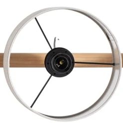 Hengelampe Deva Nature, 4 lyskilder, tekstil