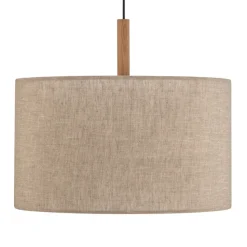 Hengelampe Deva Nature, 1 lyskilde, tekstilskjerm