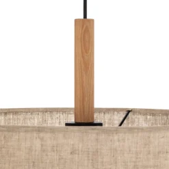 Hengelampe Deva Nature, 1 lyskilde, tekstilskjerm