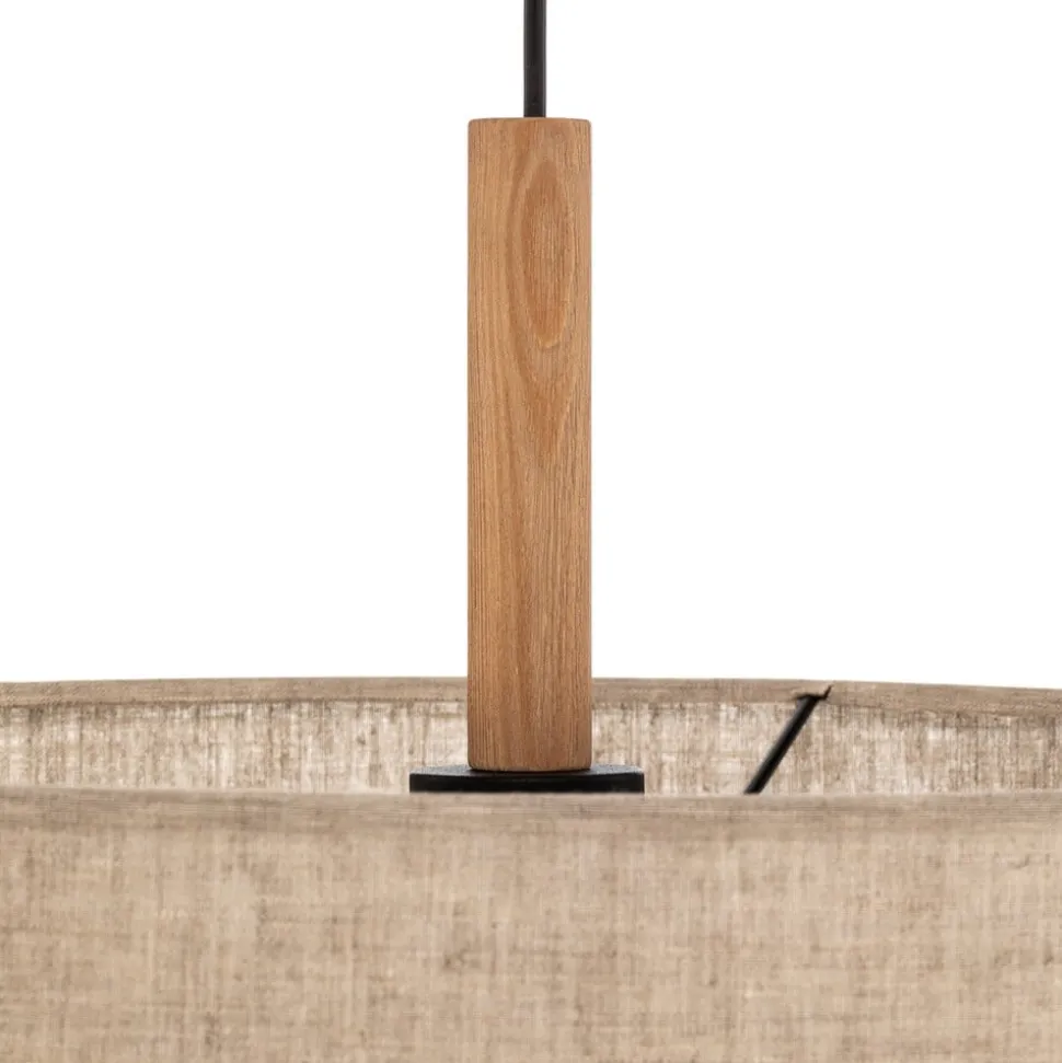 Hengelampe Deva Nature, 1 lyskilde, tekstilskjerm