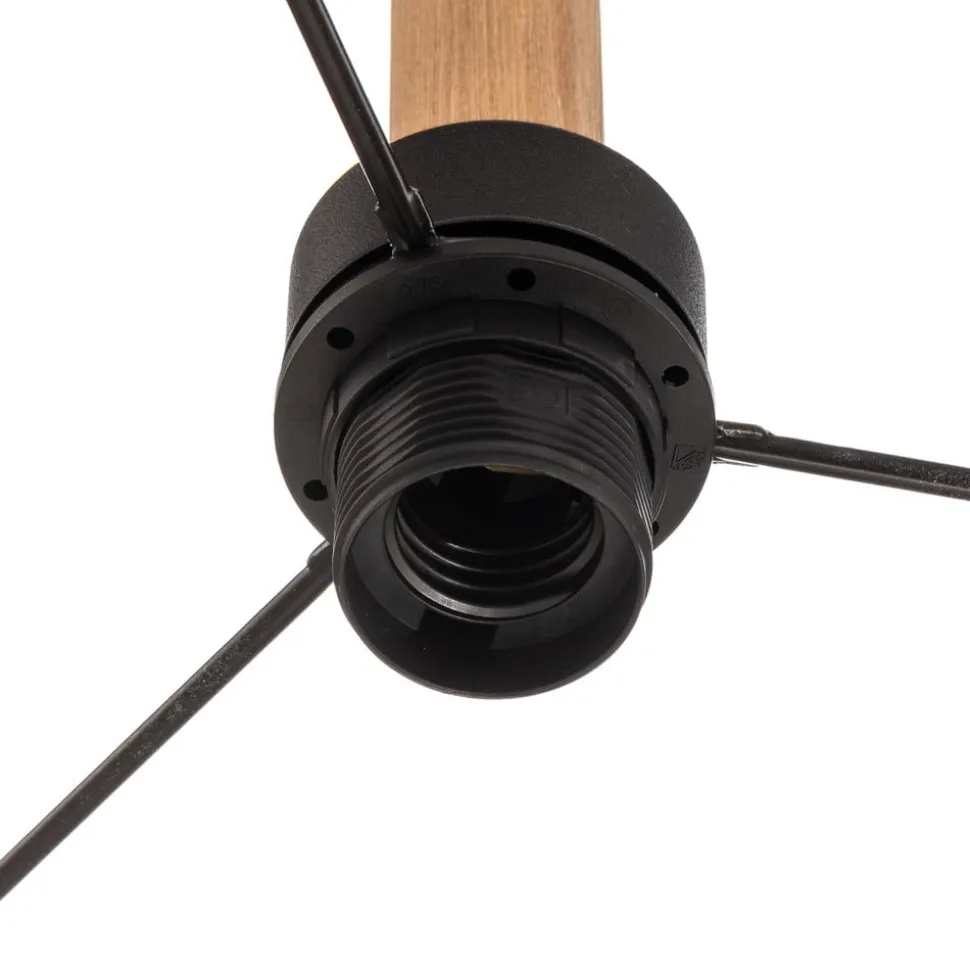 Hengelampe Deva Nature, 1 lyskilde, tekstilskjerm