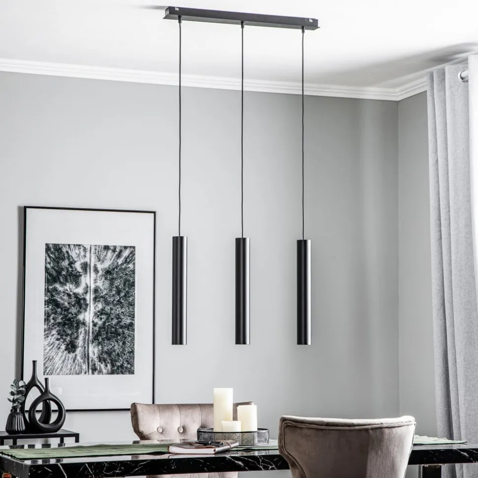 Hengelampe Eye, svart, 3 lyskilder