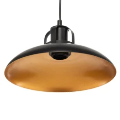 Hengelampe Felix, svart/antik gull, 1 lyskilde