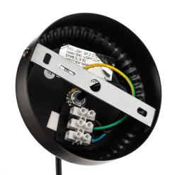 Hengelampe Felix, svart/antik gull, 1 lyskilde