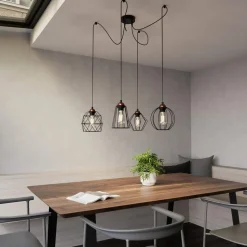 Hengelampe Galaxy med fire bur-skjermer