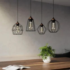 Hengelampe Galaxy med fire bur-skjermer