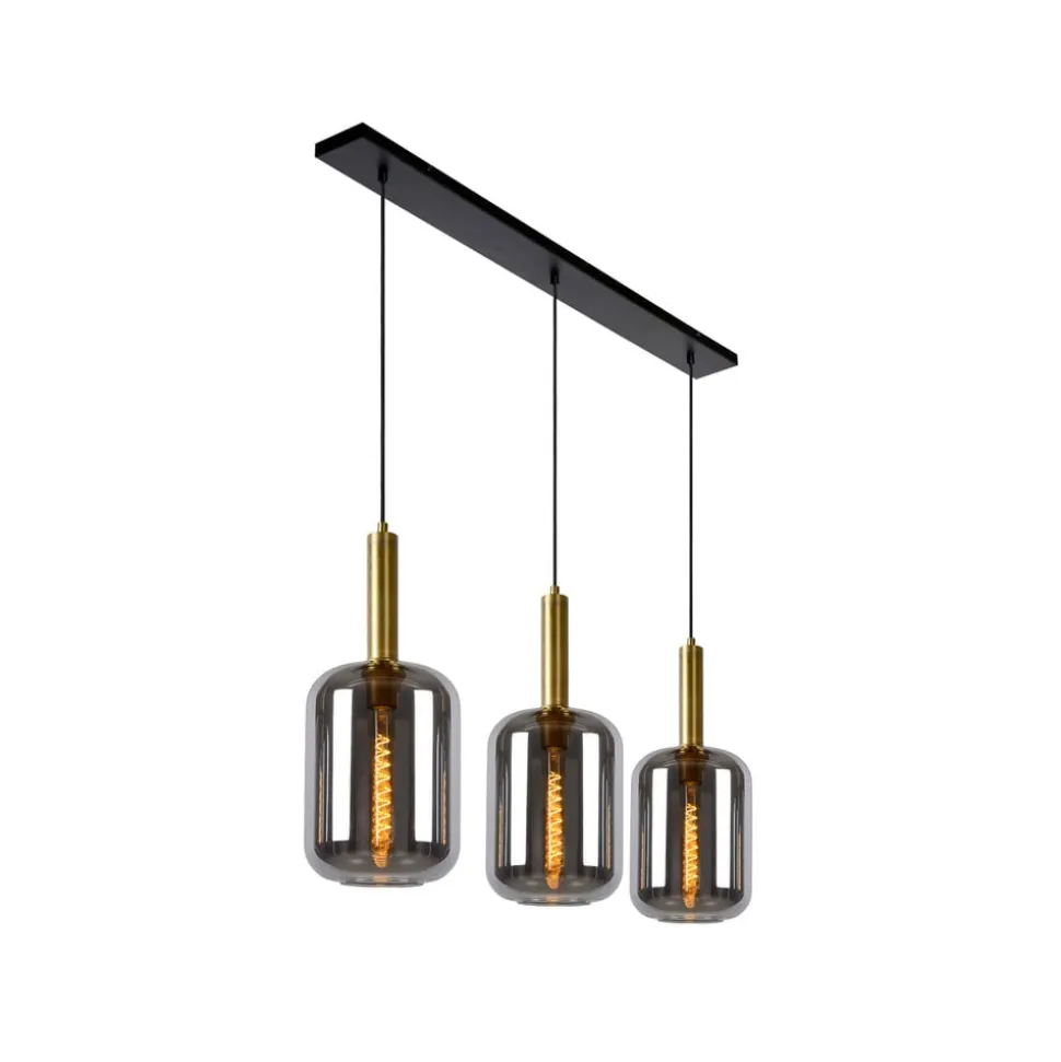 Hengelampe Joanet med røykglass, 3 lyskilder