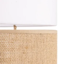 Hengelampe Linobianco med jute