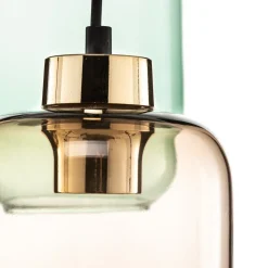 Hengelampe Marco Green, 3 lyskilder klar/grønn/brun