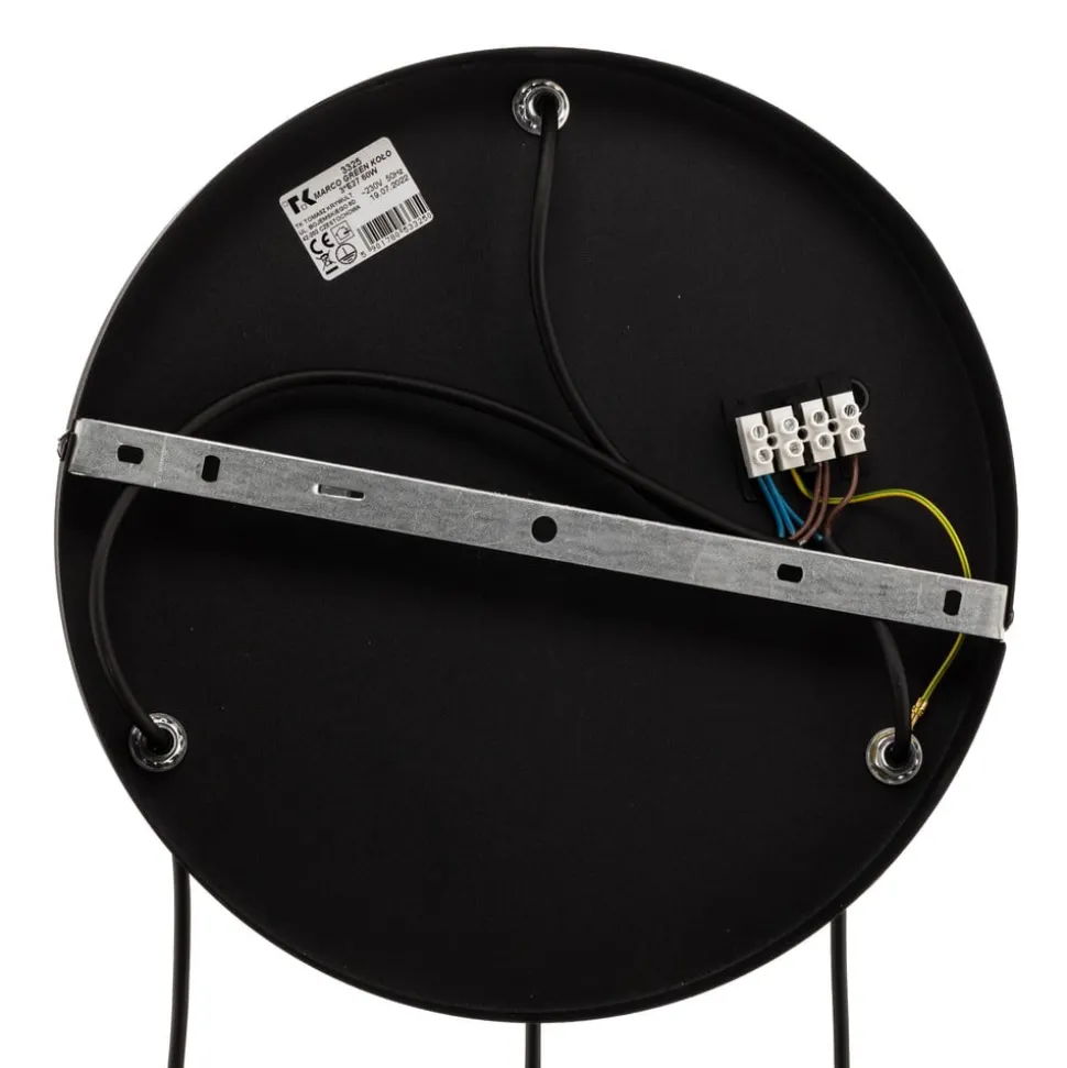 Hengelampe Marco Green, 3 lyskilder klar/grønn/brun