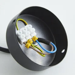 Hengelampe Modern A L med trelameller, Ø 60 cm