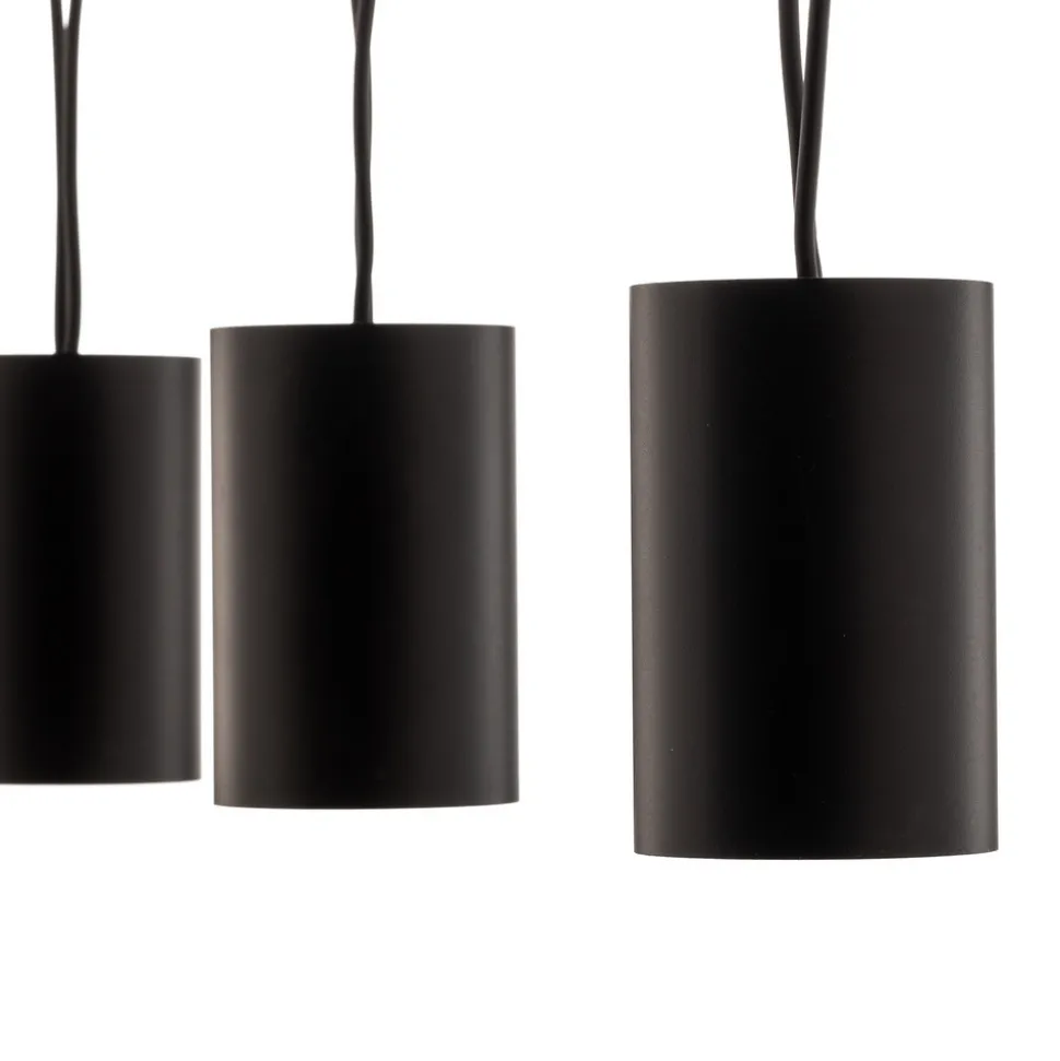 Hengelampe More Tone, svart/gull, 5 lyskilder