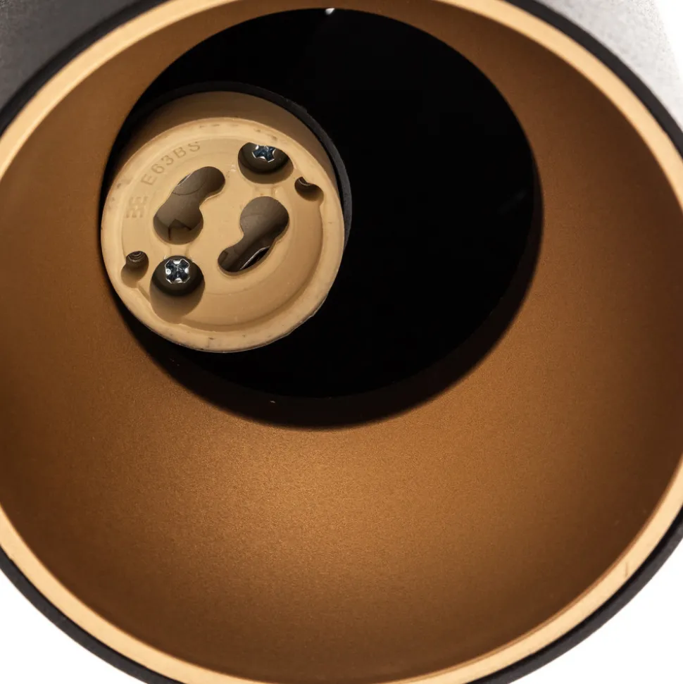 Hengelampe More Tone, svart/gull, 5 lyskilder