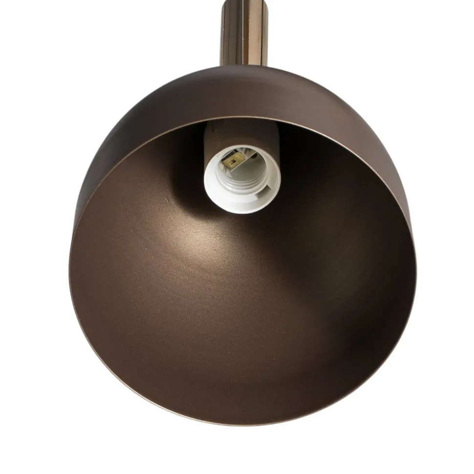 Hengelampe Noak 3 lyskilder, rund, titan-gull/gull, stål